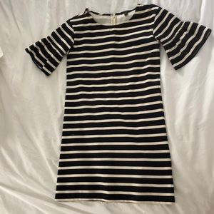 J Crew ruffle sleeve dress XXS